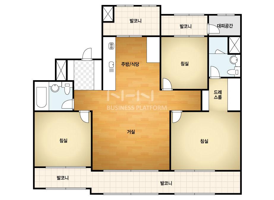 울산시 울주군 청량읍 문수데시앙1단지 아파트 109A㎡ 30평형대