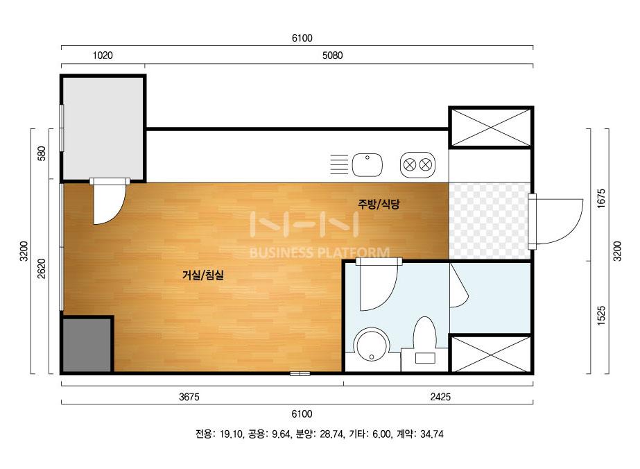 서울시 은평구 대조동 연신내역마에스트로 오피스텔 34B1㎡ 