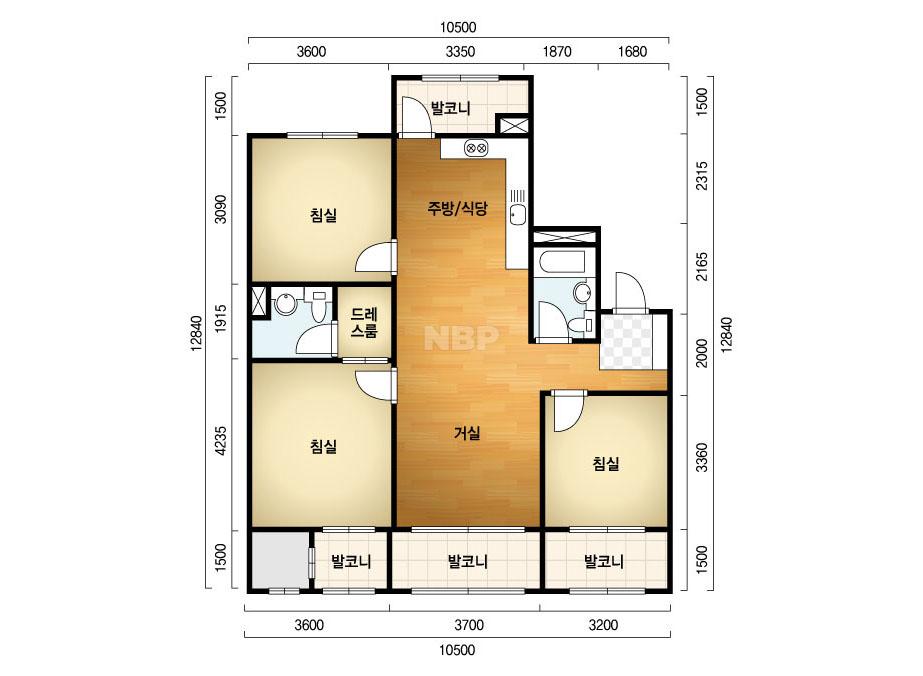 서울시 강북구 미아동 이너스내안에 아파트 106D㎡ 30평형대
