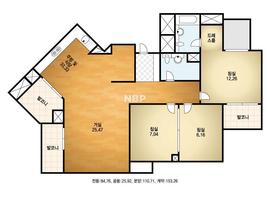 경기도 평택시 용이동 용이반도유보라 아파트 110C㎡ 30평형대