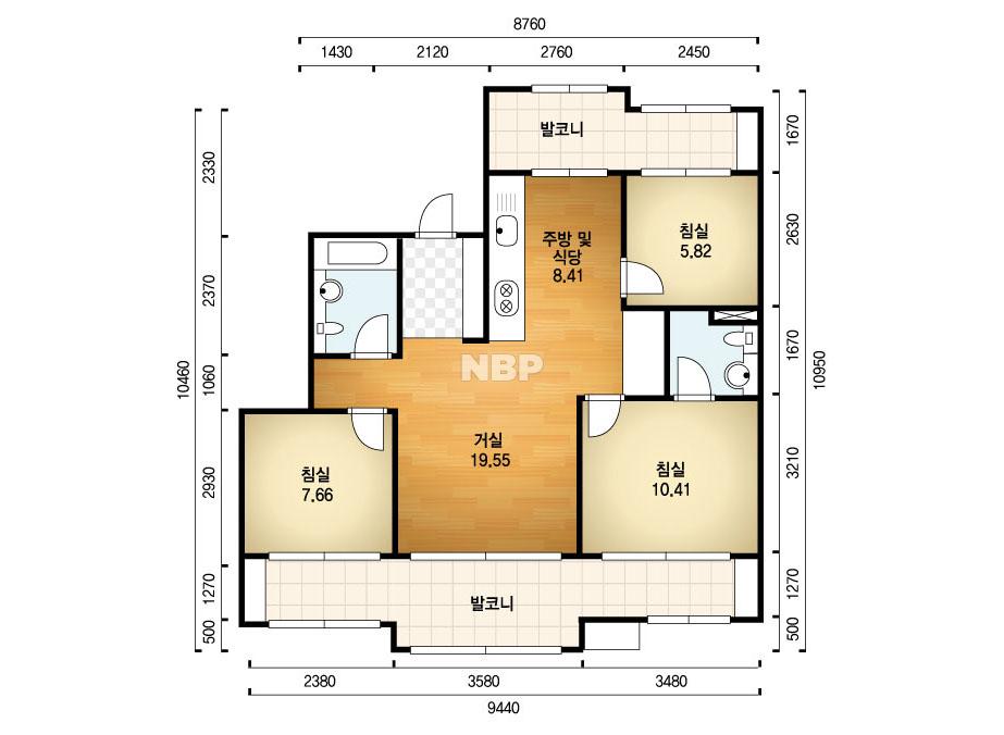 경기도 부천시 오정동 오정생활휴먼시아3단지 아파트 82A㎡ 20평형대