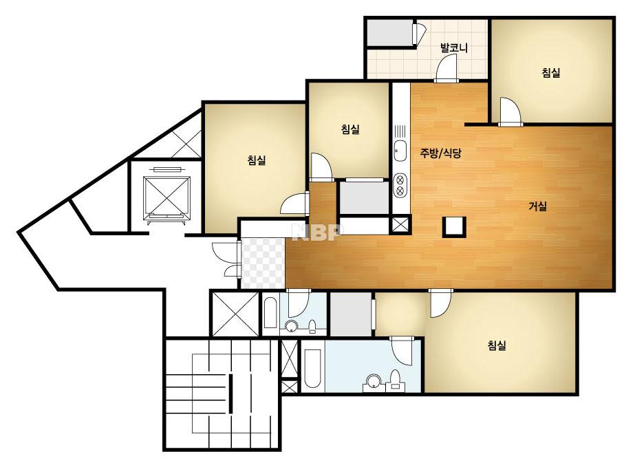 광주시 광산구 장덕동 성덕마을대방노블랜드5차 아파트 154㎡ 40평형대