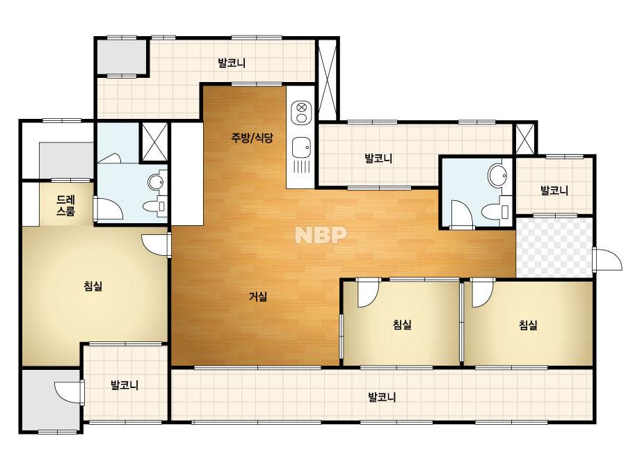 대구시 달성군 유가읍 대구테크노폴리스호반베르디움 아파트 89A㎡ 20평형대
