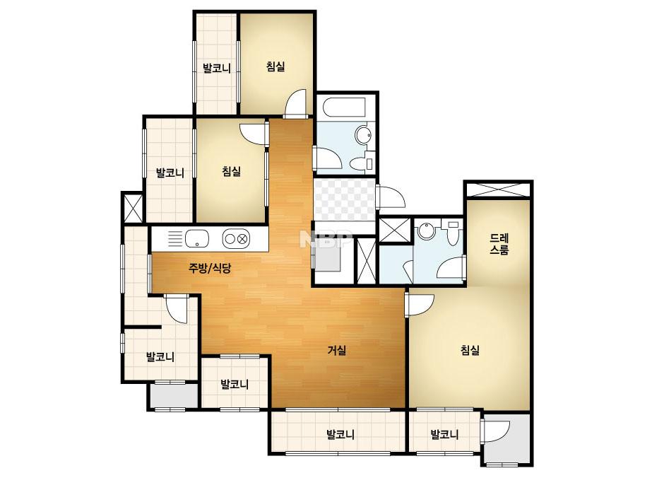 대구시 달성군 유가읍 대구테크노폴리스호반베르디움 아파트 89B㎡ 20평형대
