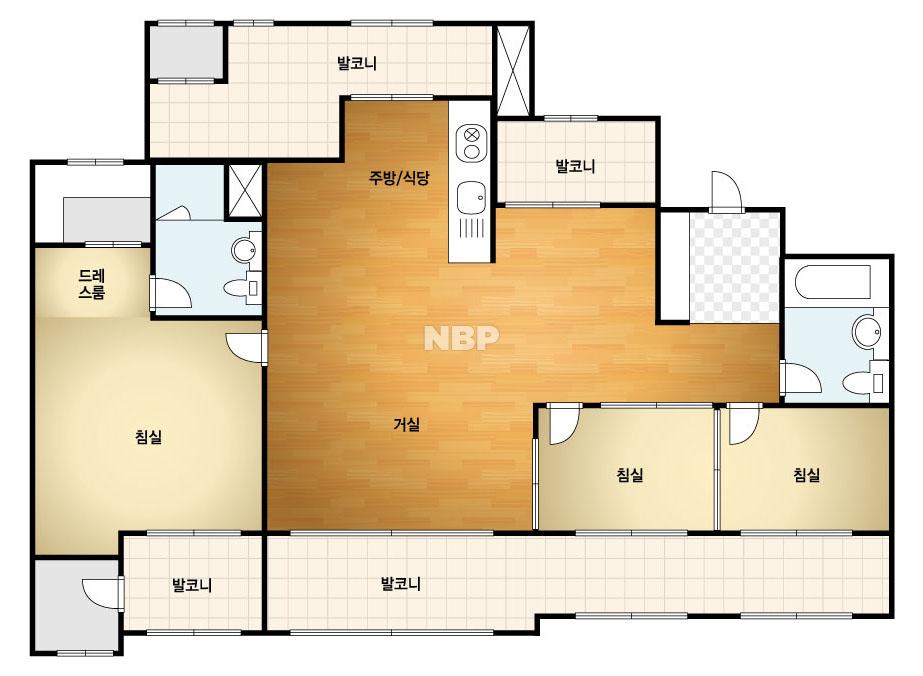 대구시 달성군 유가읍 대구테크노폴리스호반베르디움 아파트 98A㎡ 20평형대