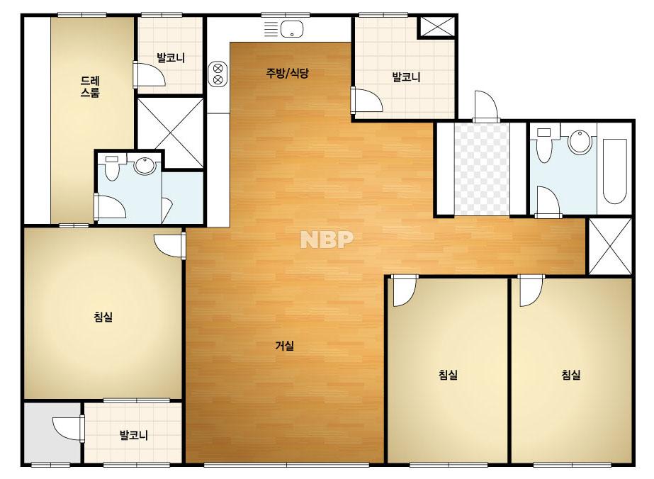 울산시 중구 서동 우정혁신도시KCC스위첸 아파트 114A㎡ 30평형대