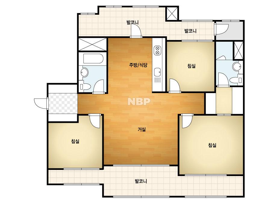 경상북도 칠곡군 석적읍 칠곡남율효성해링턴플레이스1단지 아파트 99C㎡ 30평형대