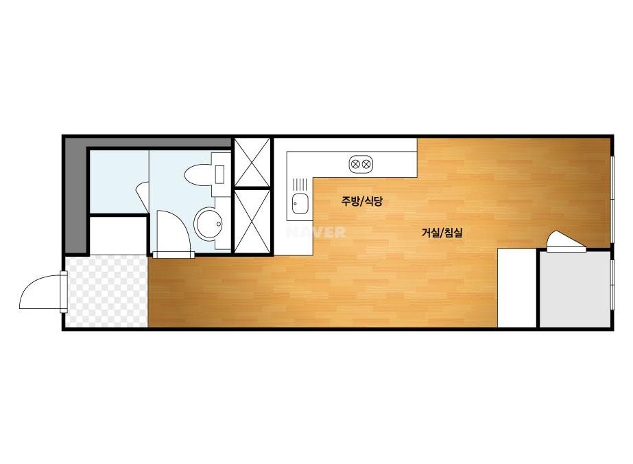 부산시 부산진구 개금동 개금역금강펜테리움더스퀘어 오피스텔 57B㎡ 10평형대