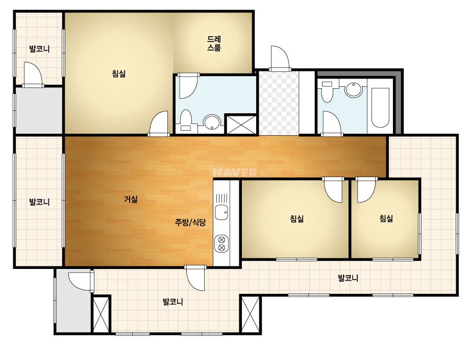 경상북도 구미시 선산읍 e편한세상구미교리 아파트 82C㎡ 20평형대
