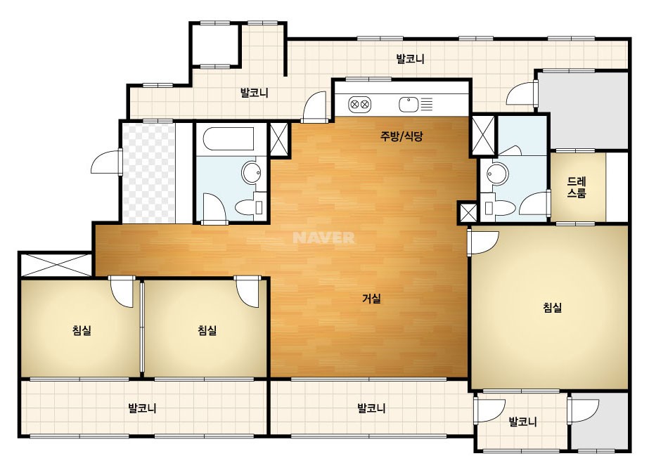 전라남도 나주시 빛가람동 빛가람혁신도시중흥S-클래스센트럴1차 아파트 111B㎡ 30평형대
