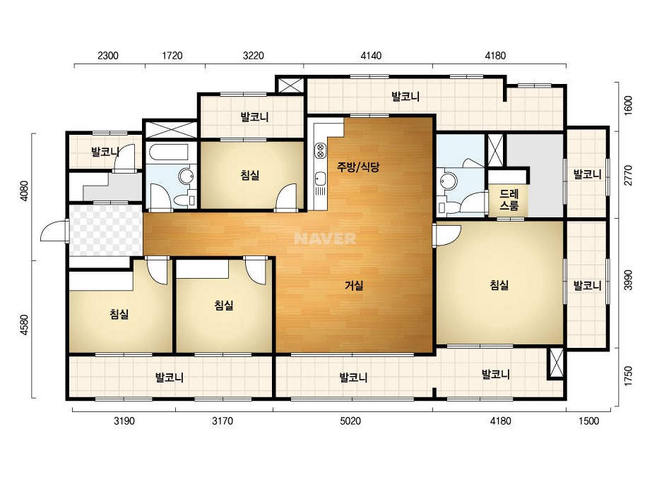 경기도 김포시 장기동 한강센트럴자이2단지 아파트 132B㎡ 30평형대