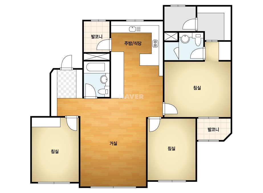 부산시 부산진구 초읍동 혜도인파크에비뉴연지 아파트 109C㎡ 30평형대