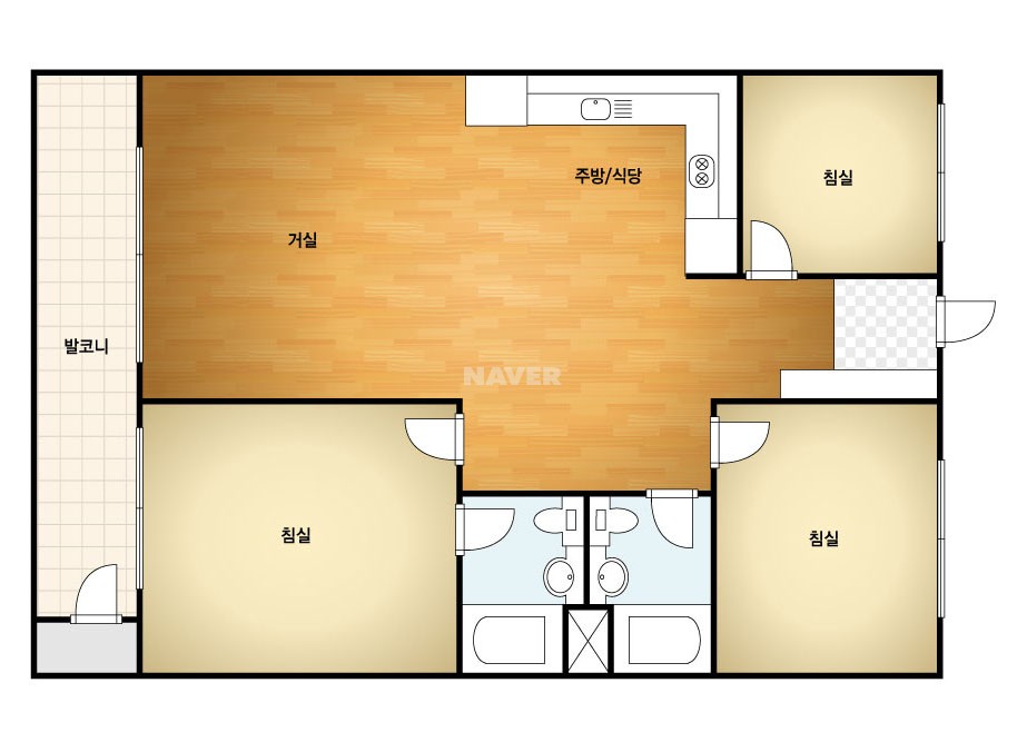 경기도 부천시 괴안동 역곡하이뷰 주상복합 128㎡ 30평형대