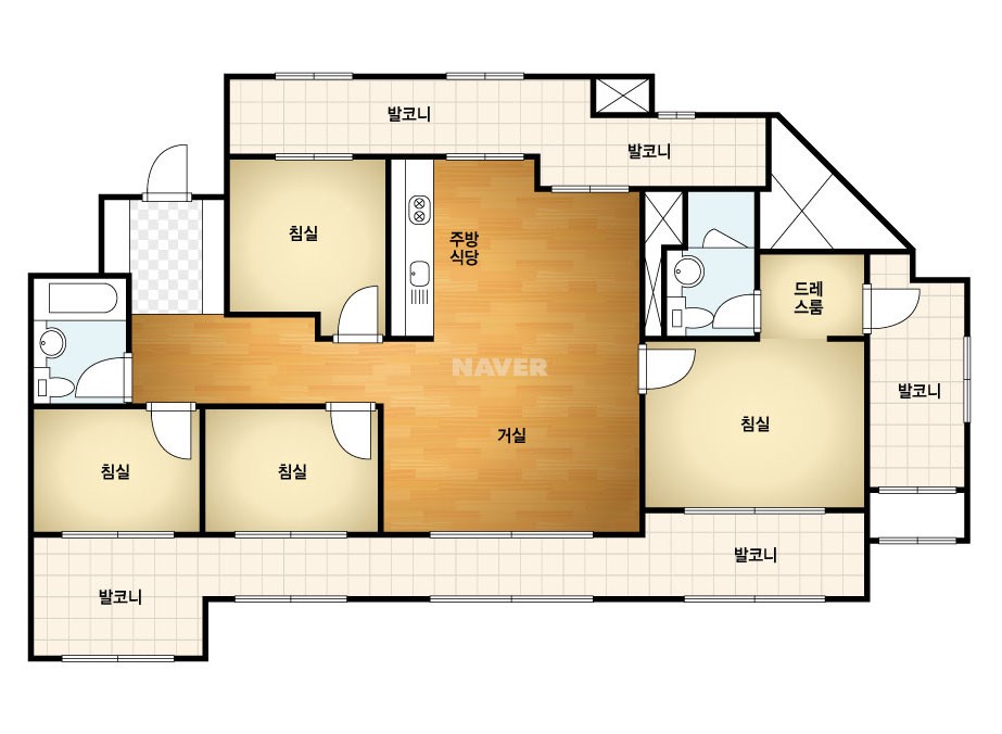 전라북도 전주시 덕진구 송천동2가 전주3차에코시티휴먼빌 아파트 111C㎡ 30평형대