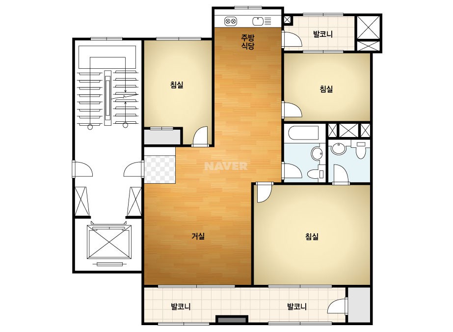 부산시 사하구 하단동 가락타운3단지 아파트 102A㎡ 30평형대