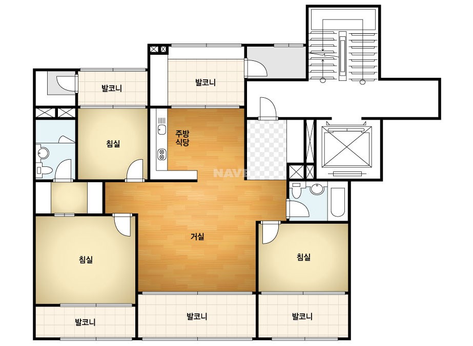 경상북도 포항시 남구 대잠동 대잠아델리아 아파트 115㎡ 30평형대