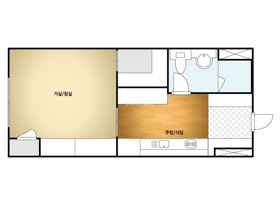 경기도 안산시 단원구 고잔동 타원벨라움 오피스텔 55B㎡ 10평형대