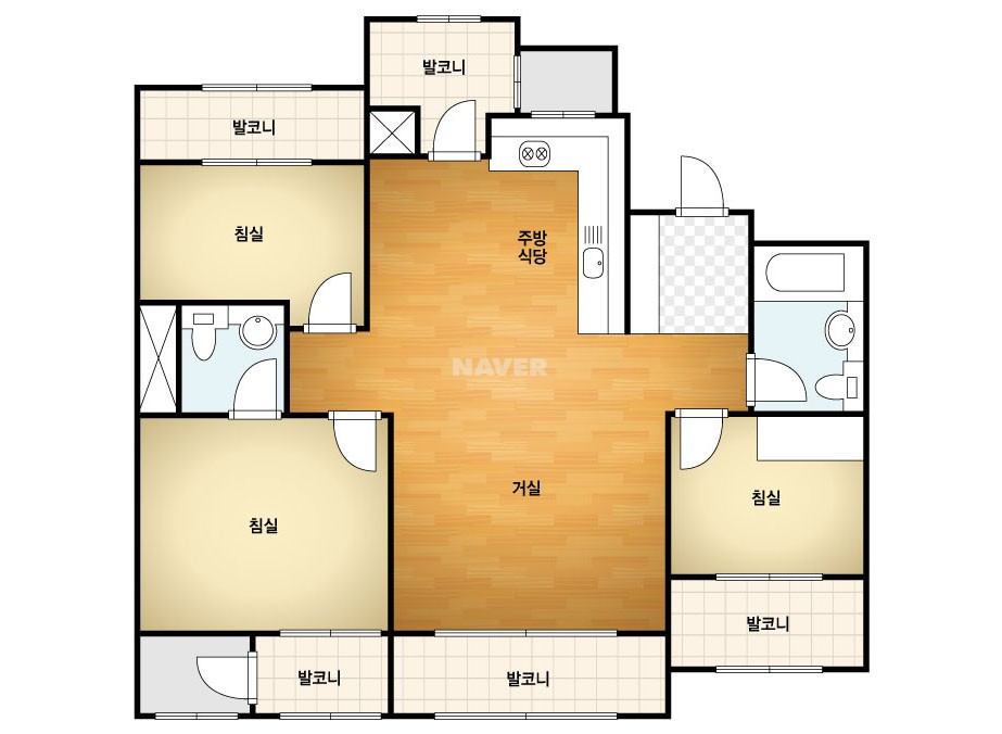 서울시 중랑구 묵동 e편한세상화랑대 아파트 82A㎡ 20평형대