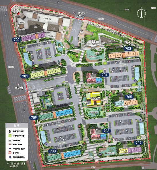 행정 아파트 투시도