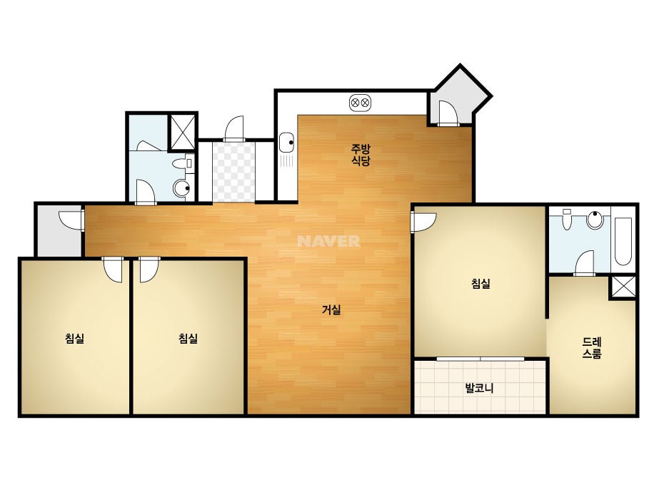 충청북도 청주시 흥덕구 오송읍 오송마을휴먼시아2단지 아파트 109C㎡ 30평형대