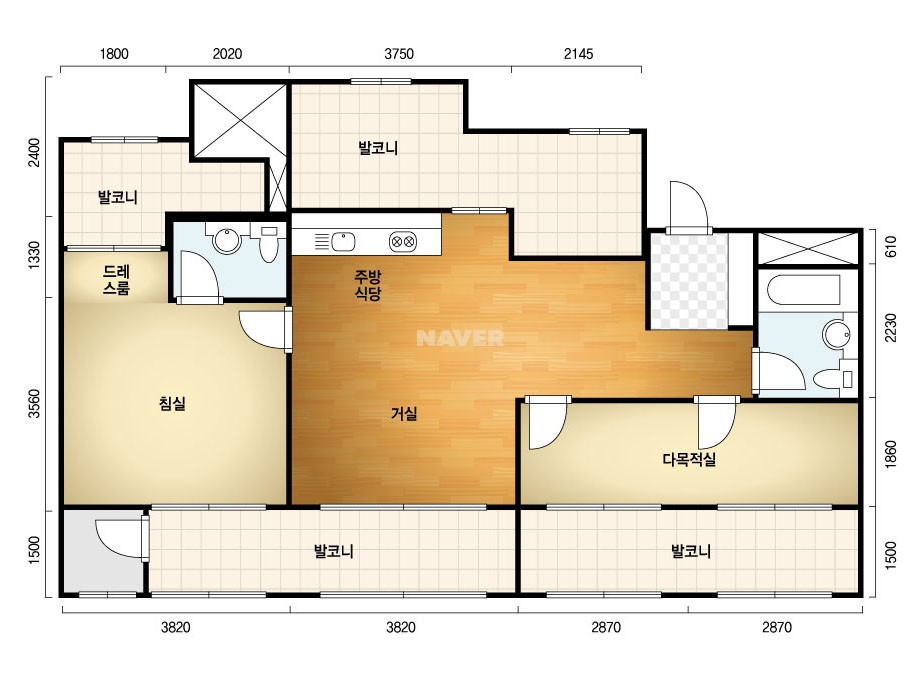 아람 아파트 투시도