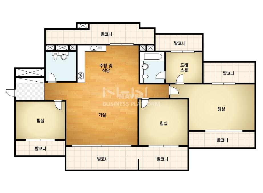 부산시 해운대구 좌동 해운대좌동롯데캐슬마스터1 아파트 106A㎡ 30평형대