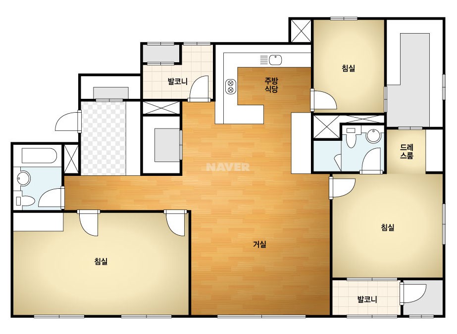 검단신도시로제비앙라포레 108B 평면도